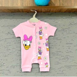 Бебешки летен ромпър в розово с Дейзи Дък Бебешки летен ромпър в розово с Дейзи Дък