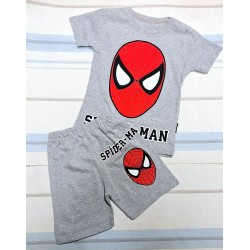 Детски летен комплект в сиво със Спайдърмен Детски летен комплект в сиво със Спайдърмен