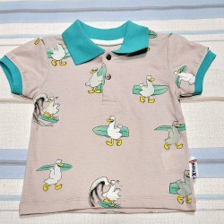 Детска лятна блуза с якичка  Патето сърфист