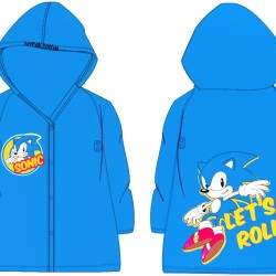 Детски дъждобран с качулка в синьо  Соник