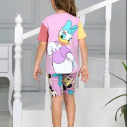 Детски летен комплект в лилаво с Мини Маус и Дейзи Дък Детски летен комплект в лилаво с Мини Маус и Дейзи Дък