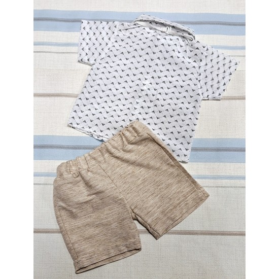 Елегантен детски летен комплект с елек и папионка ,,Джентълмен