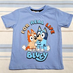 Детска лятна тениска в синьо с Блуи Детска лятна тениска в синьо с Блуи