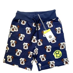 Детски тъмносини къси панталони с Кучета Детски тъмносини къси панталони с Кучета