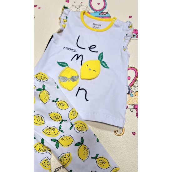 Бебешки летен комплект  Лимончета