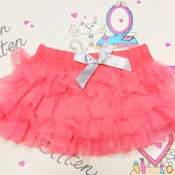 Детска туту пола от тюл в цвят корал Детска туту пола от тюл в цвят корал