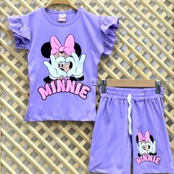 Детски летен комплект в лилаво ,,MINNIE
