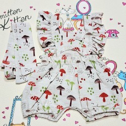 Луксозен бебешки ромпър  Гъбките