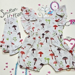 Луксозен бебешки ромпър  Гъбките