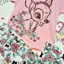 Детски летен комплект с клин на цветя ,,СЪРНИЧКА