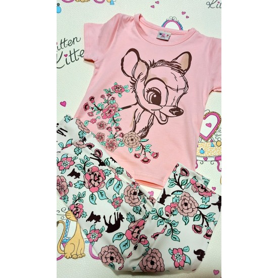 Детски летен комплект с клин на цветя ,,СЪРНИЧКА