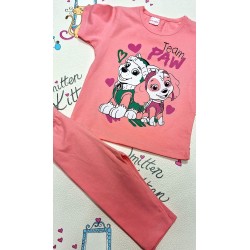Детски летен комплект в розово със Скай и Еверест от Пес Патрул Детски летен комплект в розово със Скай и Еверест от Пес Патрул