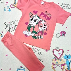 Детски летен комплект в розово със Скай и Еверест от Пес Патрул