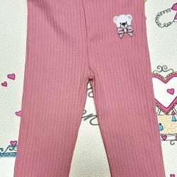 Детски клин в пастелно розово с мече Детски клин в пастелно розово с мече