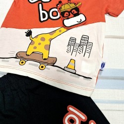 Детски летен комплект с жирафче ,,COOL BOY