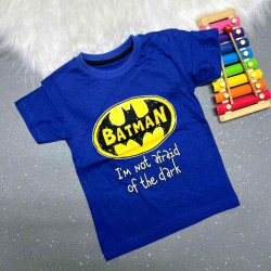 Детска лятна тениска в синьо Батман Детска лятна тениска в синьо Батман