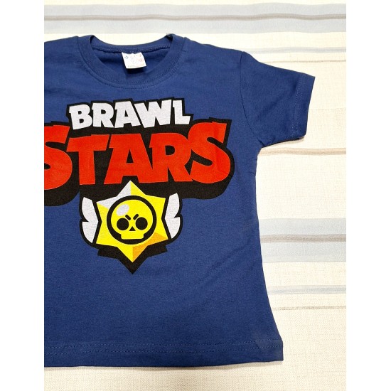 Детска лятна тениска в тъмносиньо  Brawl Stars