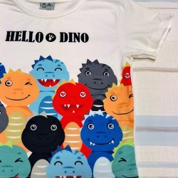 Детска лятна тениска с динозаври