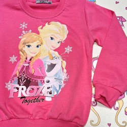 Детска блуза в цикламено Елза и Ана Детска блуза в цикламено Елза и Ана