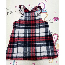 Бебешки сукман в синьо-червено каре Бебешки сукман в синьо-червено каре