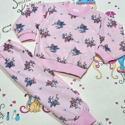 Детски комплект в розово на Еднорози Детски комплект в розово на Еднорози