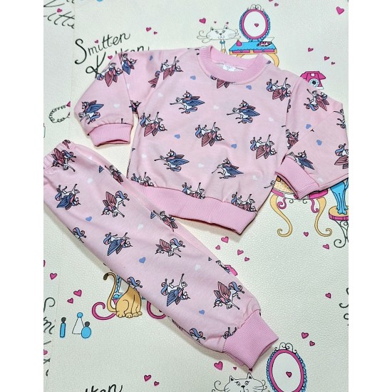Детски комплект в розово на Еднорози