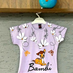 Детска лятна блуза в лилаво  Бамби