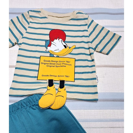 Детски летен комплект с пате с 3Д апликация