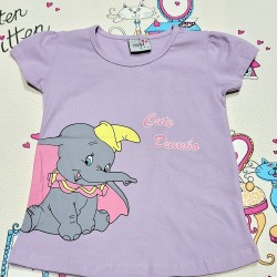 Детска тениска в лилаво със слончето Дъмбо Детска тениска в лилаво със слончето Дъмбо