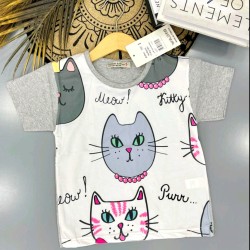 Детска тениска в сиво Котките Детска тениска в сиво Котките