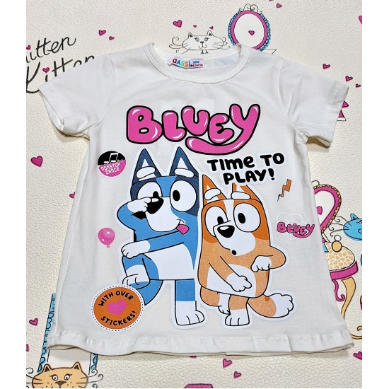 Детска тениска с БЛУИ в екрю Детска тениска с БЛУИ в екрю