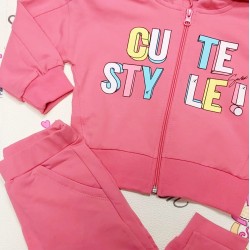 Детски анцуг в розово CUTE STYLE Детски анцуг в розово CUTE STYLE