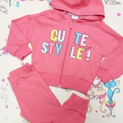 Детски анцуг в розово CUTE STYLE Детски анцуг в розово CUTE STYLE