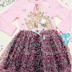 Детска рокля  Снежанка с мечета