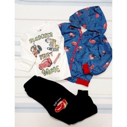 Детски комплект с яке и червени коли ,,Макуин Детски комплект с яке и червени коли ,,Макуин