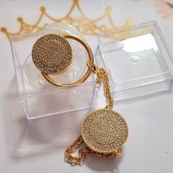 Луксозен биберон залъгалка с клипс в кутия  Love