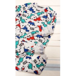 Леко ватиран детски комплект с динозаври 6г-9г Леко ватиран детски комплект с динозаври 6г-9г