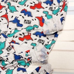 Леко ватиран детски комплект с динозаври 6г-9г Леко ватиран детски комплект с динозаври 6г-9г