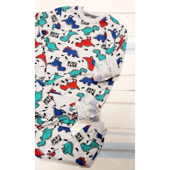 Леко ватиран детски комплект с динозаври 