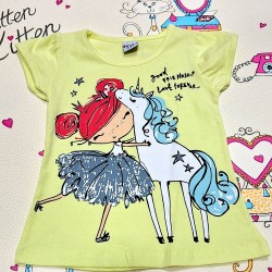 Детски летен комплект с балерина и еднорог