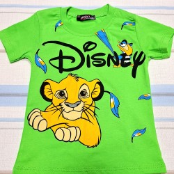 Лятна детска тениска с лъв в зелено Лятна детска тениска с лъв в зелено