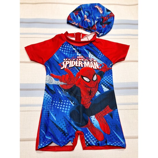 Детски цял бански с ръкави ,,Спайдърмен Детски цял бански с ръкави ,,Спайдърмен