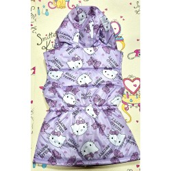 Детски шушляков елек в лилаво  HELLO KITTY
