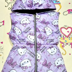 Детски шушляков елек в лилаво HELLO KITTY Детски шушляков елек в лилаво HELLO KITTY