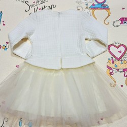 Бяла детска рокля с тюл Bellissima Бяла детска рокля с тюл Bellissima