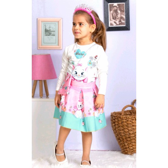 Детски комплект с пола от 3 части ,,Котето Мери