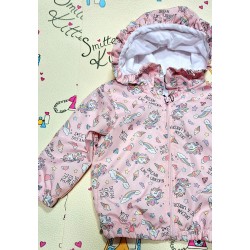 Детско яке ветровка в розово с Еднорози Детско яке ветровка в розово с Еднорози