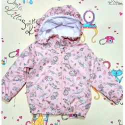 Детско яке ветровка в розово с Еднорози