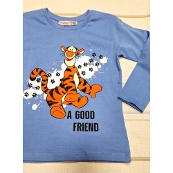 Детска тениска в синьо с Тигър Детска тениска в синьо с Тигър