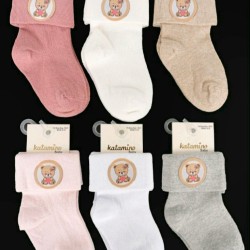 Бебешки чорапи с широк ластик  Меченце